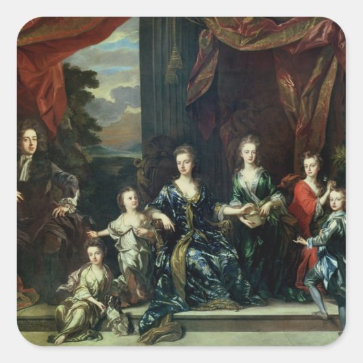 Sticker Carré John Churchill 1er duc de Marlborough (Devant)