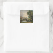 Sticker Carré John Constable | Dedham Lock and Mill, 1820 (Sac)