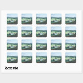 Sticker Carré John Constable | la vallée du Stour avec Dedh (Feuille)