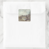 Sticker Carré John Constable | Un pont sur la pierre (Sac)