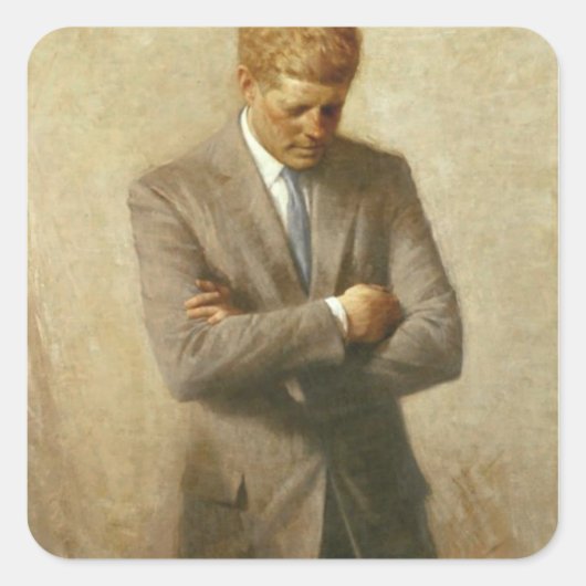 Sticker Carré John F. Kennedy (Devant)