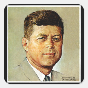 Sticker Carré John F. Kennedy À MEMORIAM