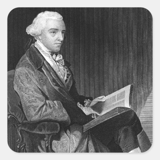 Sticker Carré John Hancock (Devant)