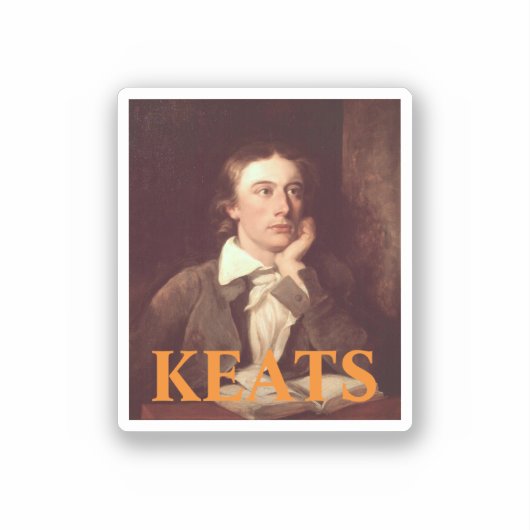 Sticker Carré John Keats (Recto)