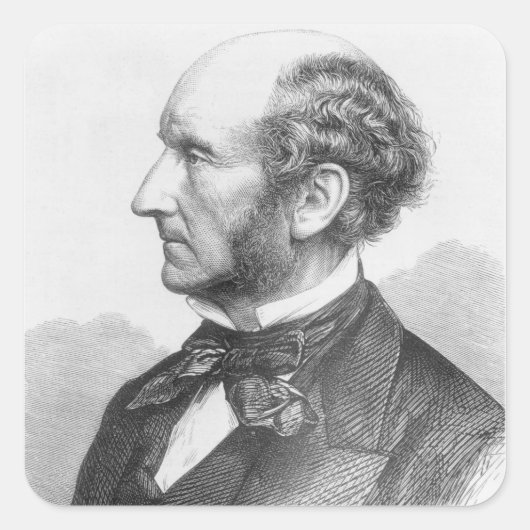 Sticker Carré John Stuart Mill (Devant)
