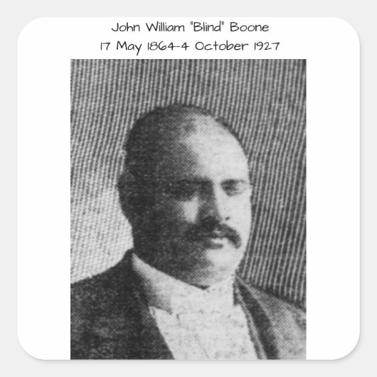 Sticker Carré John William "Blind" Boone (Devant)
