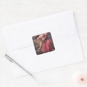 Sticker Carré John William Waterhouse - Narcissus (Enveloppe)