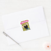 Sticker Carré Johnny Bravo - Woah Momma (Enveloppe)