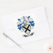 Sticker Carré Johnston Family Crest Coat of Arms (Enveloppe)