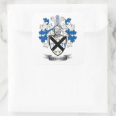Sticker Carré Johnston Family Crest Coat of Arms (Sac)