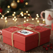 Sticker Carré Joie de Jingle Bear, sur mesure