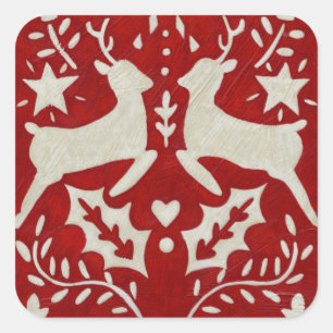 Sticker Carré Joie de Noël I