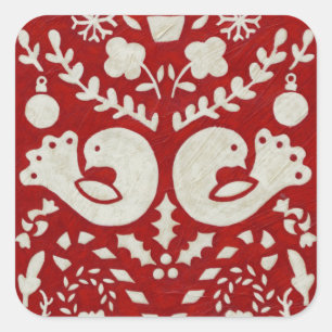 Sticker Carré Joie de Noël II