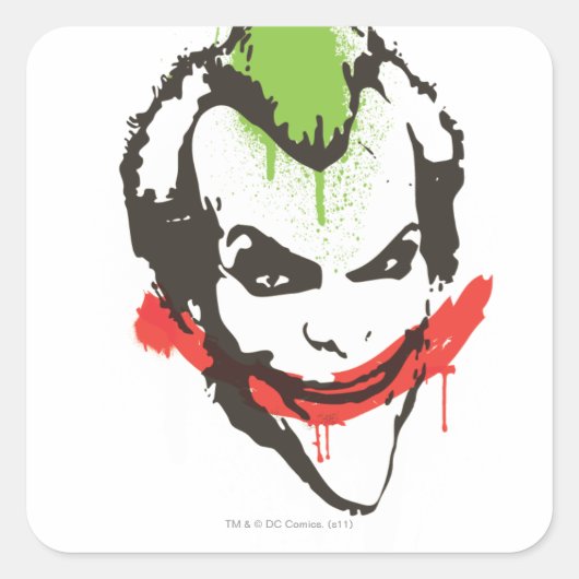 Sticker Carré Joker Graffiti (Devant)