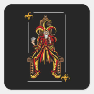 Sticker Carré Jokers Wild