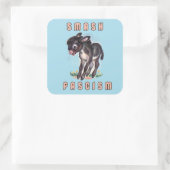 Sticker Carré Joli âne rétro - Fascisme de mash (Sac)