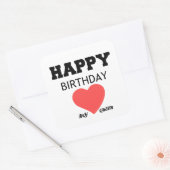 STICKER CARRÉ JOLI ANNIVERSAIRE MA REINE (Enveloppe)