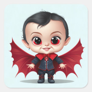 Sticker Carré Joli bébé Dracula