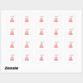Sticker Carré Joli chat endormi  (Feuille)