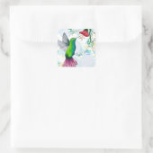 Sticker Carré Joli Colibri Coloré (Sac)