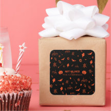 Joli Fantôme Éffrayant Orange Noir Halloween