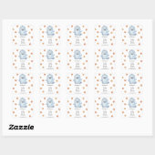 Sticker Carré Joli fantôme - shower de bébé (Feuille)