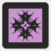 Joli motif de croix gothique noir et violet élégan