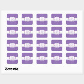 Sticker Carré Joli point violet Country Chic Boite/Sticker (Feuille)