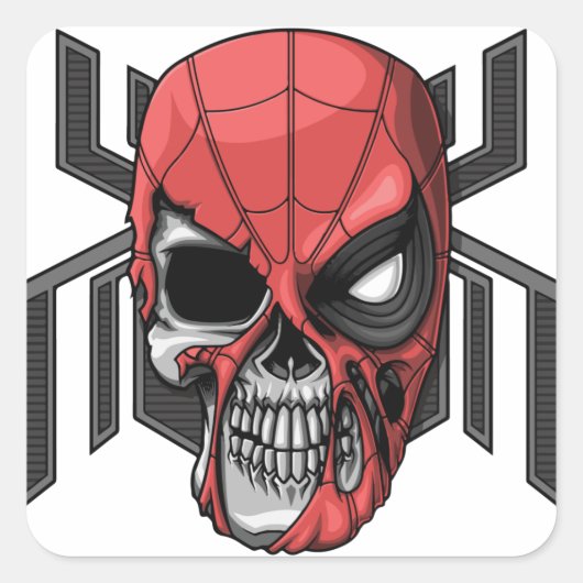 Sticker Carré Joli Stikers Halloween (Devant)