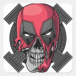 Sticker Carré Joli Stikers Halloween