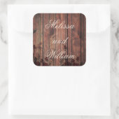 Sticker Carré Joli thème rustique cabine (Sac)