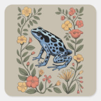 Jolie fleur grenouille bleue crapaud dart poison G