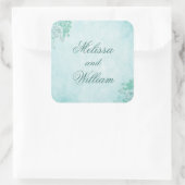 Sticker Carré Jolie floral bleu (Sac)