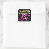 STICKER CARRÉ JOLIE ROSE ADMIN ASST DIVA DESIGN (Sac)