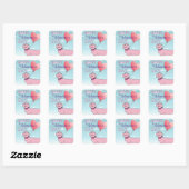 Sticker Carré Jolie Saint-Valentin (Feuille)