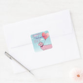 Sticker Carré Jolie Saint-Valentin (Enveloppe)