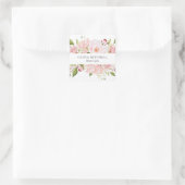 Sticker Carré Jolies roses roses roses sur blanc | Floral (Sac)