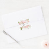 Sticker Carré Jolies roses roses roses sur blanc | Floral (Enveloppe)