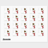 Sticker Carré Jolly Snowman (Feuille)