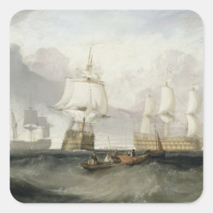 Sticker Carré Joseph Mallord William Turner   la "victoire" Retu