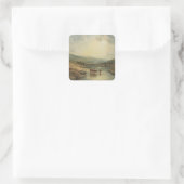 Sticker Carré Joseph Mallord William Turner | Passerelle au-dess (Sac)