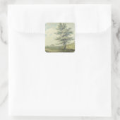 Sticker Carré Joseph Mallord William Turner | Paysage avec Tre (Sac)