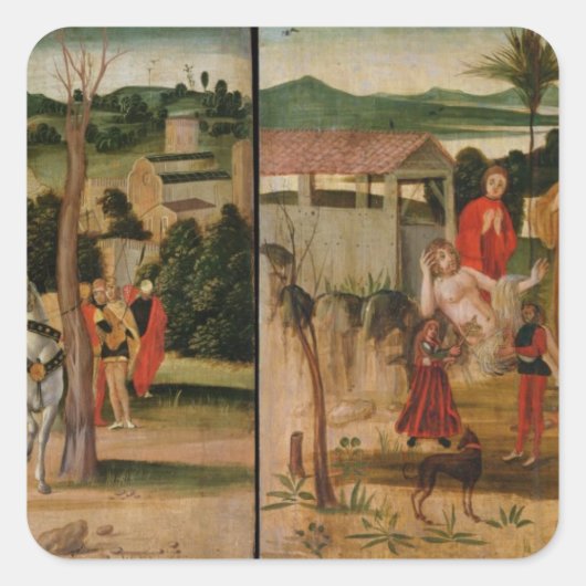 Sticker Carré Joshua aux murs de Jéricho (Devant)