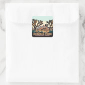 Sticker Carré Joshua Tree National Park California Desert (Sac)