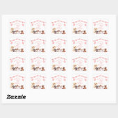 Sticker Carré Jote Chien rose Chien 5 Anniversaire (Feuille)