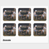 Sticker Carré Jouer aux échecs à Goldeneye (Feuille)