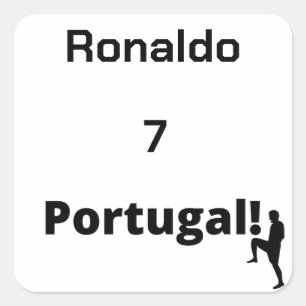 Sticker Carré Joueur de football portugais personnalisable