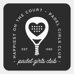 Sticker Carré Joueuses de club de padel féminin