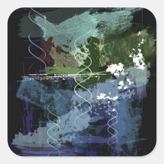 Sticker Carré Jour 5 de la Genèse : Créatures (Devant)