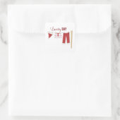 Sticker Carré Jour de blanchisserie (Sac)